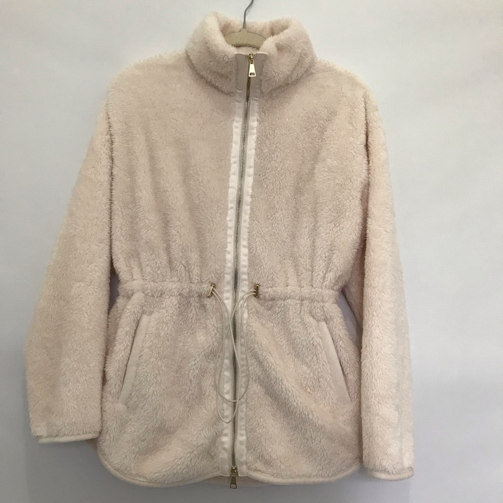 NWT Softies Dreamplush Zip Jacket In Almond Size M - Picture 3 of 8